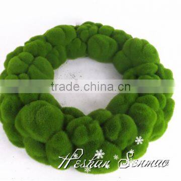 Hotsale China supplier decorative artificial moss circle for wall decoration