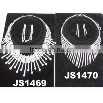 2014 pakistani rhinestone necklace earring set bridal jewelry set