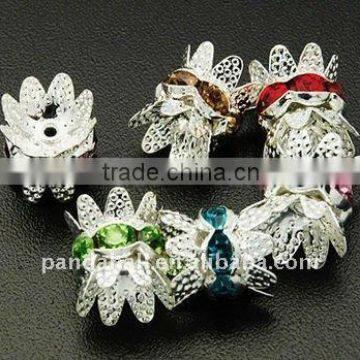 Brass Rhinestone Crystal Beads Wholesale(RB-Q025-M)