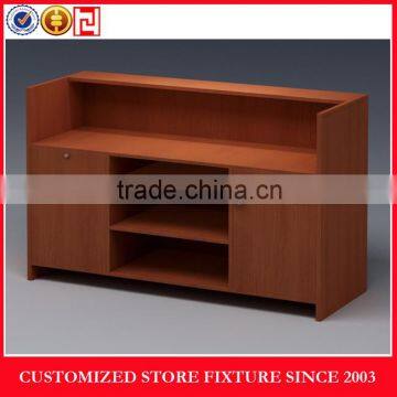 Brown MDF cash counter displays