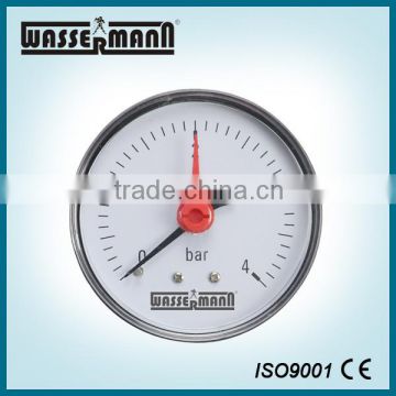 Pressure gauge 40mm back connection