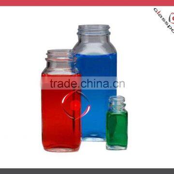 8oz 10oz 16oz Wide Mouth French Square Organic Juice Glass Bottle With Printing Logo Quality Choice photo-2