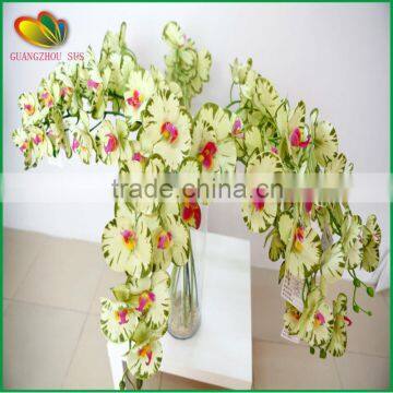 Factory price PU material artificial orchid flowers fake orchid flowers PU orchid flowers