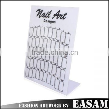 Easam hot plastic nail color display book with 50 spaces