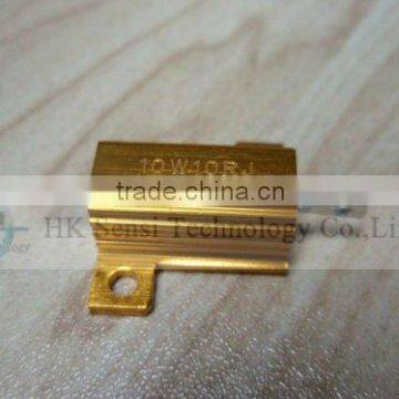 Gold Stainless Aluminum Power Resistor 10W10RJ