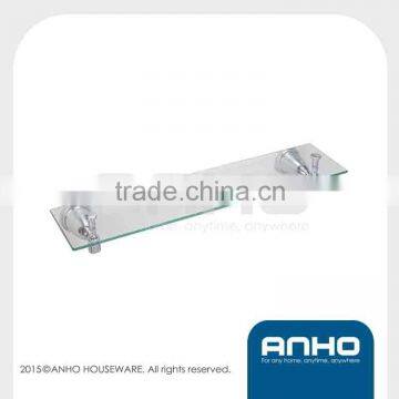wall mounted bathroom glass shelf