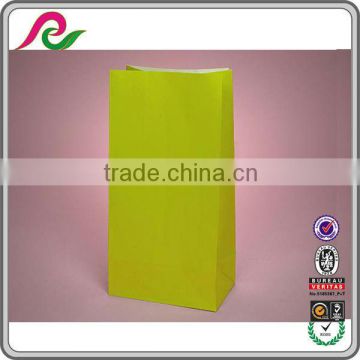 Lime Green Folding Kraft Paper Shopping Bags Wholesale