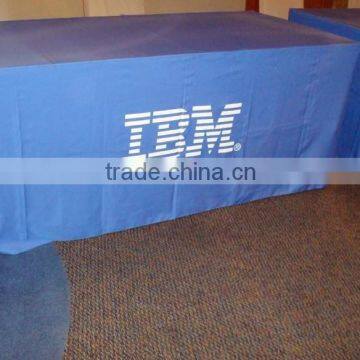 polyester table cloths for trade show