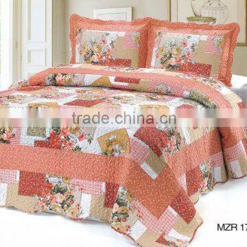 Polyester Patchwork Bedding Sets MZR178 Orange , MZR178 Pink