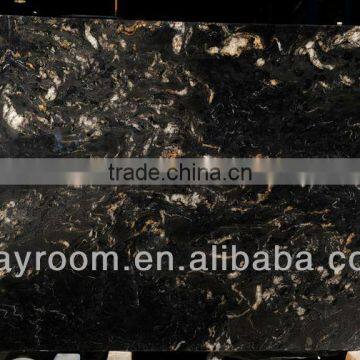 Cosmic Black / Titanium black granite slab