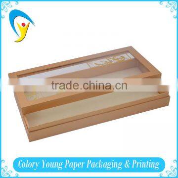 Custom Printed Hat Box With Clear Window For Gift