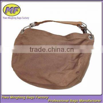 Cheap Brown Fashion Korean Plain Shoulder Women's Bag with Zipper Wholesale Supplier