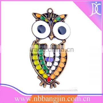 Colorful jewelry fashion owl pwndant