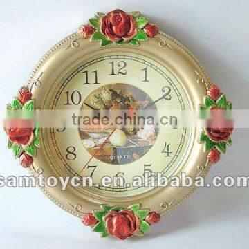 6 rose styles classical wall clock SM097806