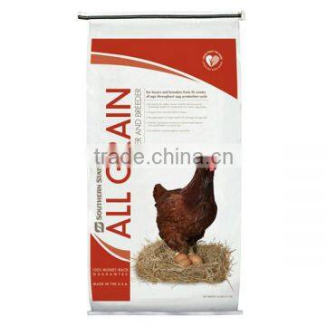 Poultry feed plastic woven bag 20kg factory price high quality