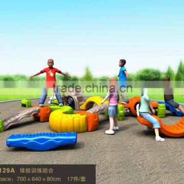 Fitness plastic equipment on Playground