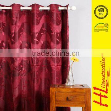 HLHT exporting standard high-grade jacquard polyester curtain price