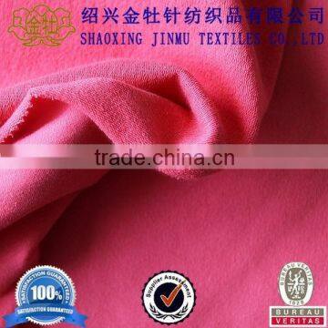 Fuschia Plain Dyed CVC French Terry Fabric