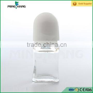 60ml roll on deodorant roll on empty glass bottle with glass roller ball