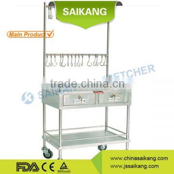 SKH031-1 Stainless Steel Infusion Treatment Trolley