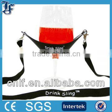 China Wholesale Custom Wine Glass Holder Lanyard