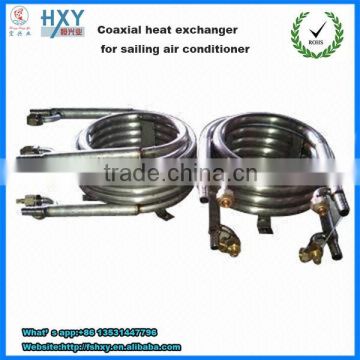 titanium coaxial coil double pipe heat exchanger