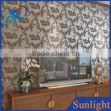 classic Chinese style non-woven wallpapers background wall stereoscopic wallpaper