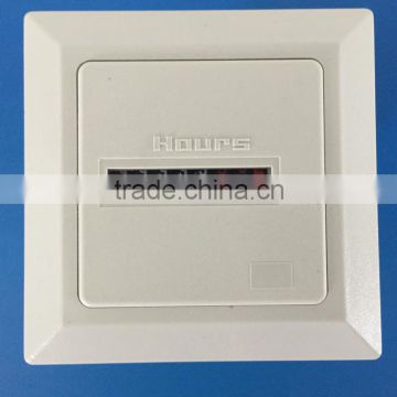 Hot sale HM-1 Hour Meter With adapter White AC220V~240V 50Hz 72*72mm