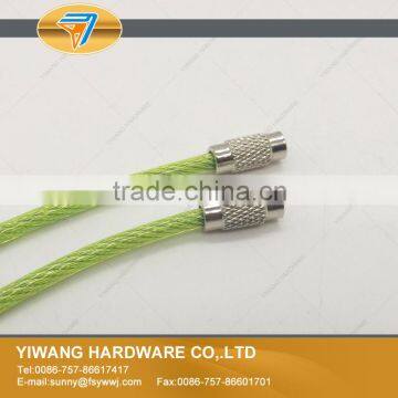 Outdoor Hiking Bright Green Stainless Steel Wire Key Ring Quality Choice photo-5