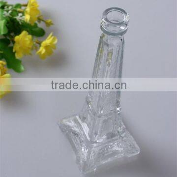 40ml china promotional new arrival eiffel tower shape unique design wholesale glass perfume bottle