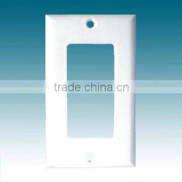 80401-W 1-Gang Decora/GFCI Device Decora Wallplate, Standard Size, Thermoset, Device Mount, White