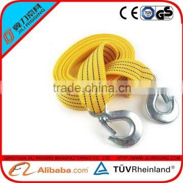 factory supply 2000KG CE&GS car towing belt car towing rope cargo lashing belt