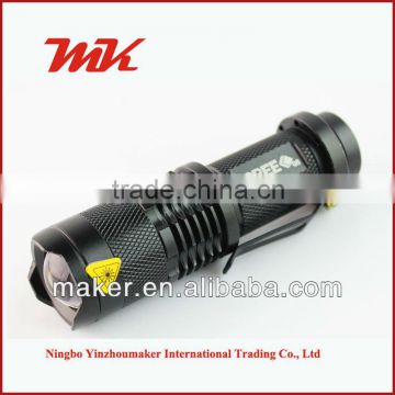 Small Size Adjustable High Power Aluminum Flashlight