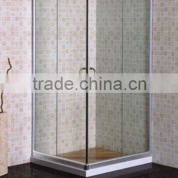 S215 90X90X185cm, clear glass, with wooden pallet square shower enclosure