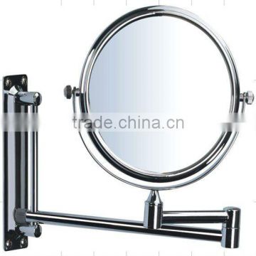 wall mounted swivel bath mirror,hotel bathroom dressing mirror,shower vanity magnifying mirror