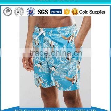 100% polyester fabric custom board shorts/brilliant color beachwear