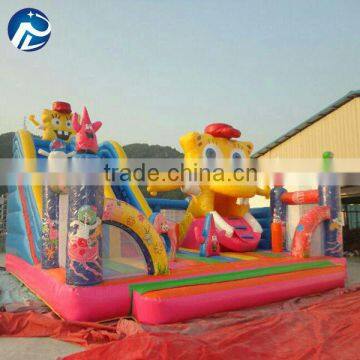 2014 new design inflatable bouncer slide