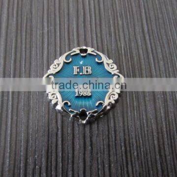 Europe Design Painted Blue Metal Plate photo-3