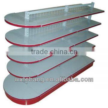 new design hot sell supermarket high quality round board shelf/business racks/supermarket manufacturer