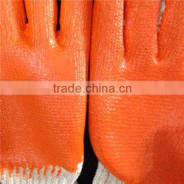 Rubber Coated Orange Poly Cotton Lined Latex Gloves for Industrial photo-5