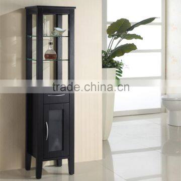 Classical Design Oak Wood Corner Bathroom Cabinet photo-4