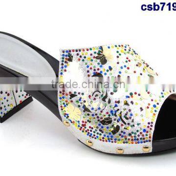 Csb7199 2016 Fashion Fancy Pattern Single Shoes Shining Material for Party Bling Bling Shoes to Match Fashion Women Shoes photo-5