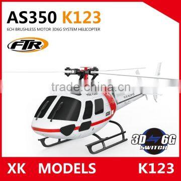 AS350 K123 6CH BRUSHLESS MOTOR 3D6G SYSTEM HELICOPTER XK MODELS