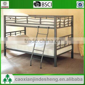 Customized dormitory kids use metal twin over twin bunk bed - Gray TT-23