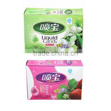 Pop snacks cotton/liquid/soft candy fresh spray VC-L003