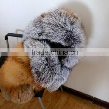 2016/2017 Retail Hot Sale Natural Red Fox Fur Vest With Silver Fox Fur Collar for Fashion Women Fur Gilet With Cheap Price