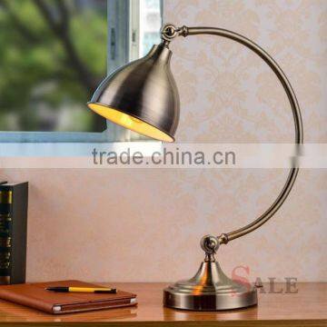 T6046 E27 modern design brass table lamp