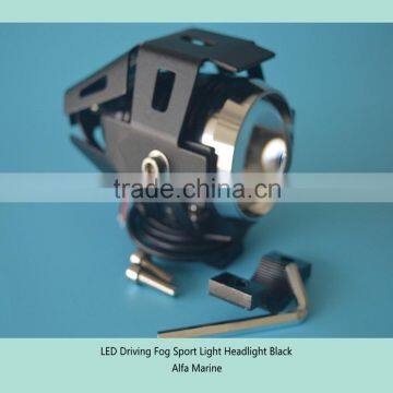 Motorcycle LED Driving Fog Sport Light Headlight Black photo-4