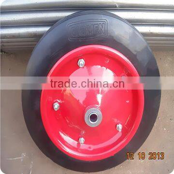 wheel barrow solid rubber wheel