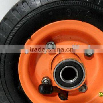 Pneumatic 6*2 inch rubber wheel